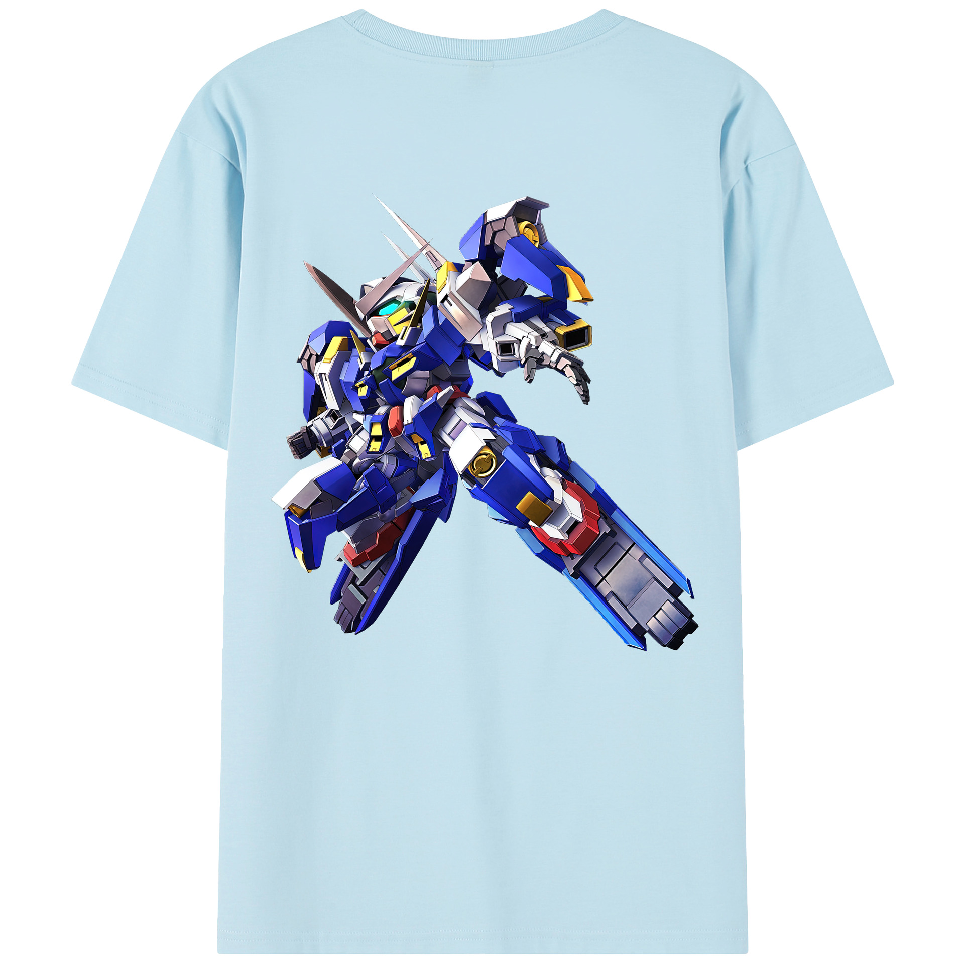 （画像用） 機動戦士ガンダム Mobile Suit Gundam 綿100％半袖Tシャツ（背面プリント）
